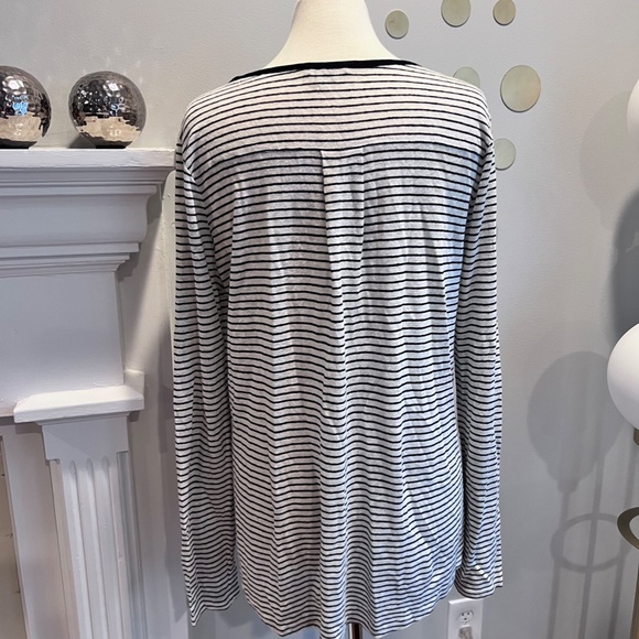 Vince Mixed Stripe Long Sleeve Tee - Picture 4 of 6